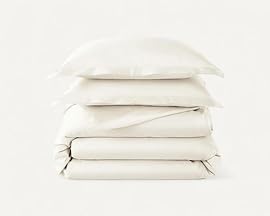 Cotton Percale Bedding Set, Ivory